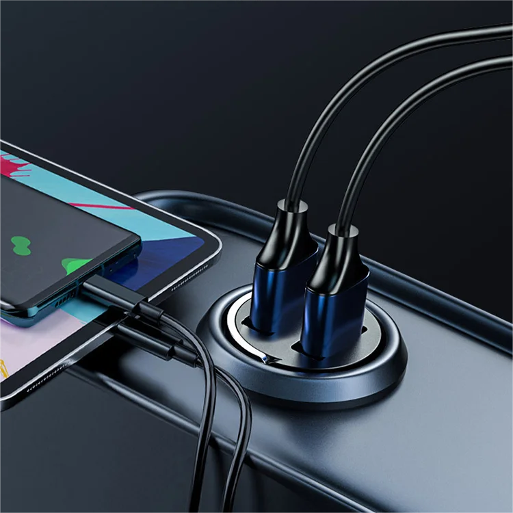 2-Port Compact Fast Charger for Car