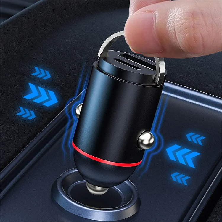 2-Port Compact Fast Charger for Car