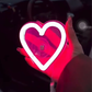 Wireless heart-shaped atmosphere light for the car