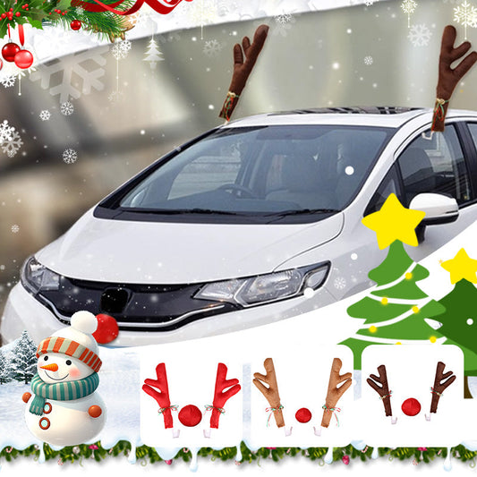 🎅Christmas Sale - 50% OFF🎅Glowing Christmas antlers for car decorations at Christmas