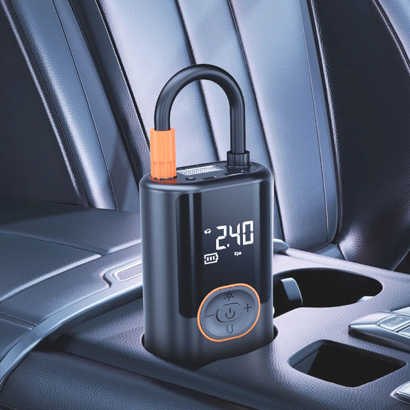 Multifunctional Portable Car Tire Inflator with Light