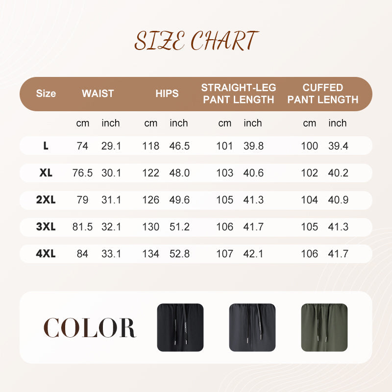 Men's Warm-Lined Waterproof Pants with Drawstring