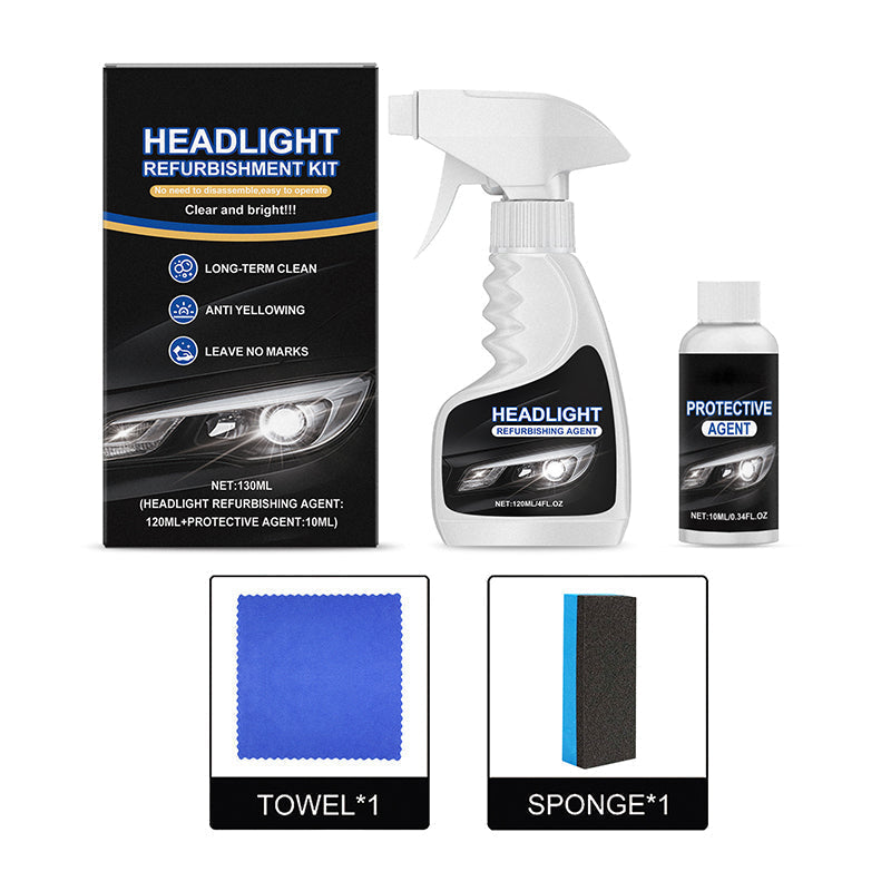 🏆 Last Day Special Price £10.99 ! Buy 2 Get 1 Free🚘 Automotive Headlamp Restoration Fluid, blurring enhanced crystalline coating refurbisher