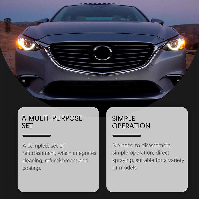 🏆 Last Day Special Price £10.99 ! Buy 2 Get 1 Free🚘 Automotive Headlamp Restoration Fluid, blurring enhanced crystalline coating refurbisher