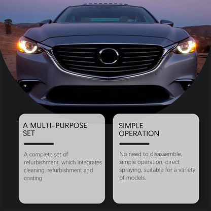 🏆 Last Day Special Price £10.99 ! Buy 2 Get 1 Free🚘 Automotive Headlamp Restoration Fluid, blurring enhanced crystalline coating refurbisher