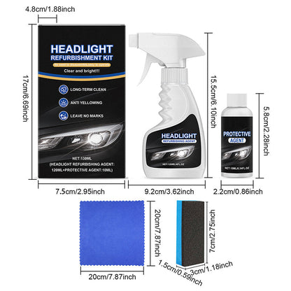 🏆 Last Day Special Price £10.99 ! Buy 2 Get 1 Free🚘 Automotive Headlamp Restoration Fluid, blurring enhanced crystalline coating refurbisher