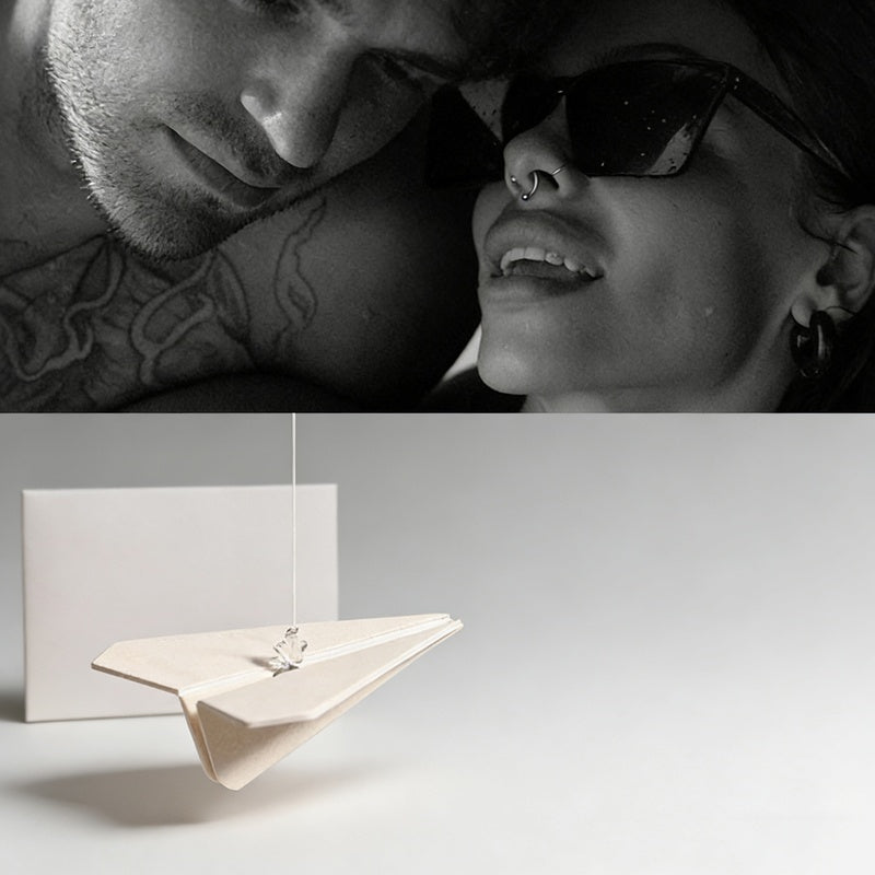 Paper Airplane Hanging Car Air Freshener