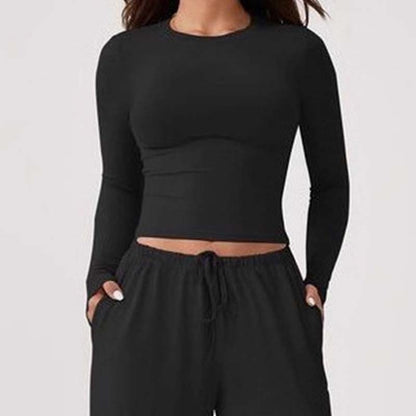 📢📢 60% OFF🔥 | Women's Chic Crop Top & Wide-Leg Drawstring Pants Set