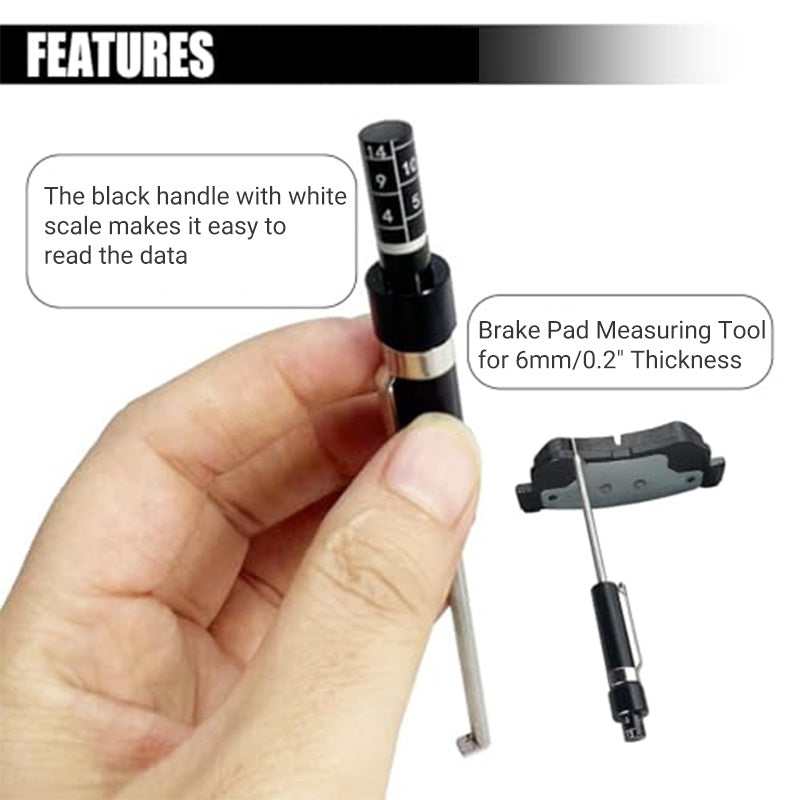 🔧 BUY 2 GET 1 FREE! 🎉 Brake Pad Thickness Gauge – Precise Measurement, Durable & Easy to Read 📏📦