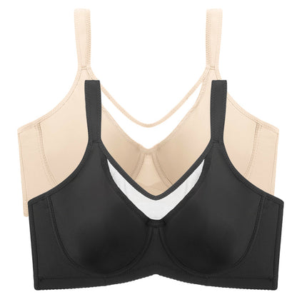 🏆 Last Day 65% Off Special Price ! 💐Women's Plus Size Cooling Full Coverage Minimizer Bra