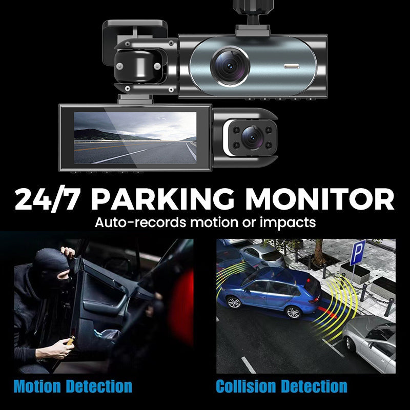 ✨🔥3-Channel 1080P Dash Cam📹