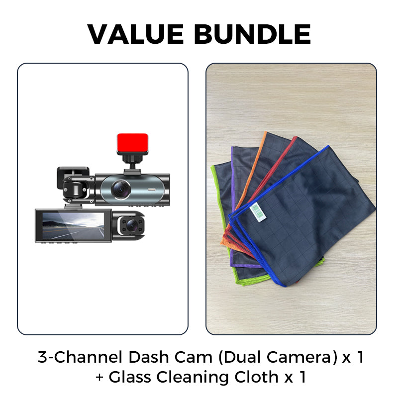 ✨🔥3-Channel 1080P Dash Cam📹