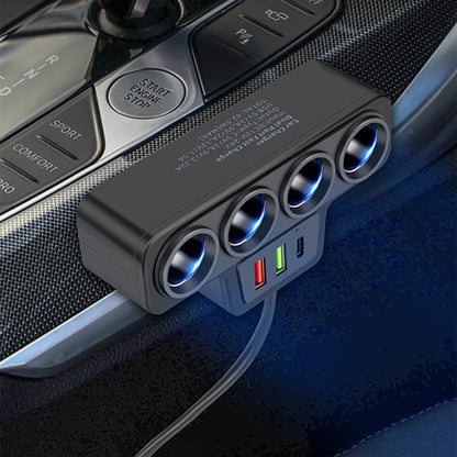 🏆 Last Day Special Price £9.79!!!⚡ 7-in-1 Cigarette Lighter Adapter – Multi-Port Charging, Fast Charge Support, Compact & Durable Design 🚗