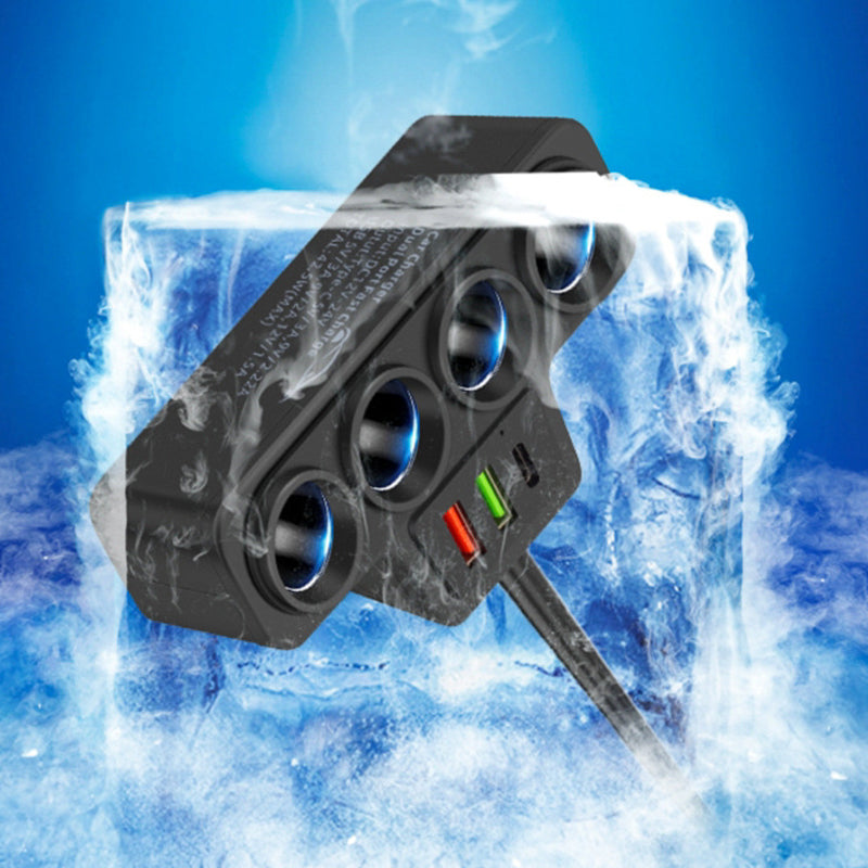 🏆 Last Day Special Price £9.79!!!⚡ 7-in-1 Cigarette Lighter Adapter – Multi-Port Charging, Fast Charge Support, Compact & Durable Design 🚗