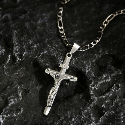 ⏰LAST DAY ✝️Gold-Tone Crucifix Pendant Necklace