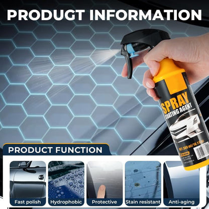 3‑in‑1 SiO₂ Ceramic Quick Coat Spray – Waterless Wash, Streak‑Free Gloss & Rain‑Beading Shield (UK)