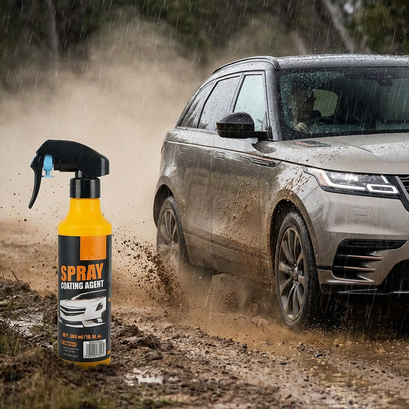 3‑in‑1 SiO₂ Ceramic Quick Coat Spray – Waterless Wash, Streak‑Free Gloss & Rain‑Beading Shield (UK)