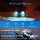 4-Channel HD Dash Cam with Night Vision