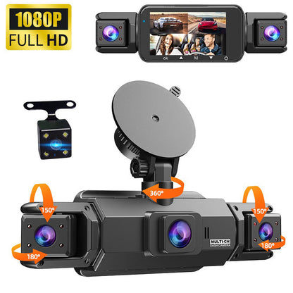 4-Channel HD Dash Cam with Night Vision