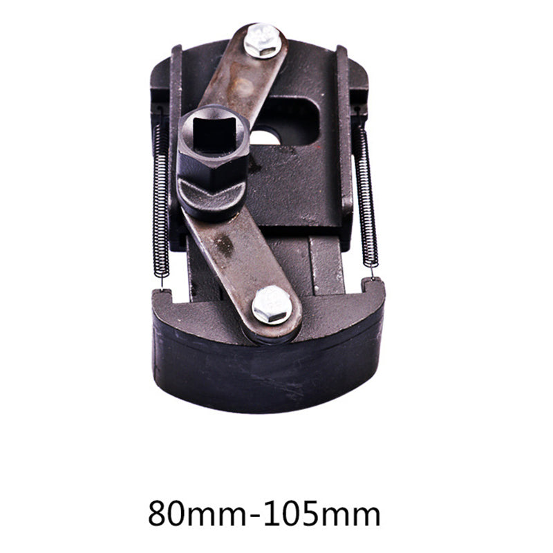 🏆Professional Universal Oil Filter Wrench - Heavy Duty Steel, Fits 60-105mm, 1/2 Inch Drive