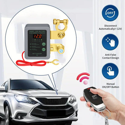 Anti-Theft Car Battery Disconnect Switch with Remote