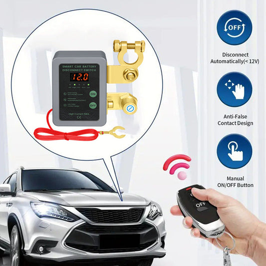 Anti-Theft Car Battery Disconnect Switch with Remote
