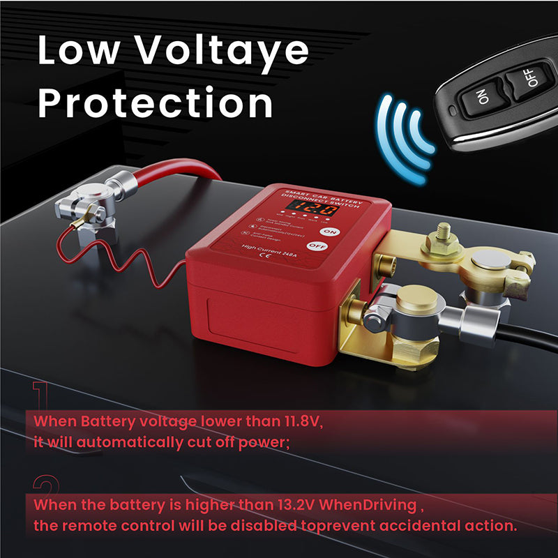 Anti-Theft Car Battery Disconnect Switch with Remote