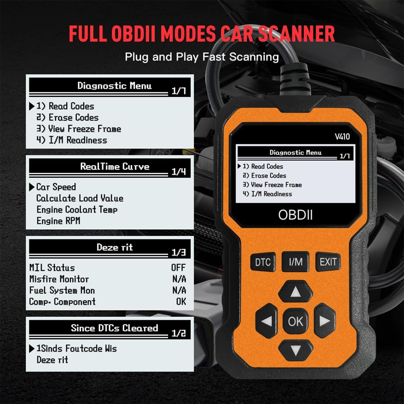 Universal OBD2 Scanner & Car Code Reader