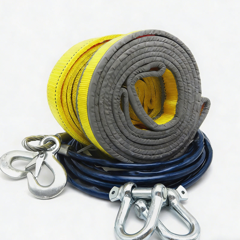 8-Ton Tow Rope with U-Shackle Hooks