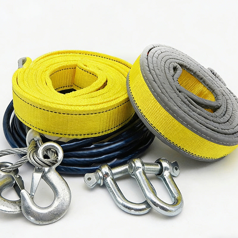 8-Ton Tow Rope with U-Shackle Hooks