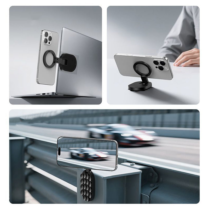 📱50% OFF NOW ! ✨Multi-Functional Magnetic & Suction Phone Stand – Foldable Adjustable Angle, Universal Desktop Wall Laptop Phone Holder Mount