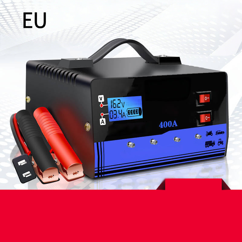 12V/24V Smart Car Battery Charger with Pulse Repair