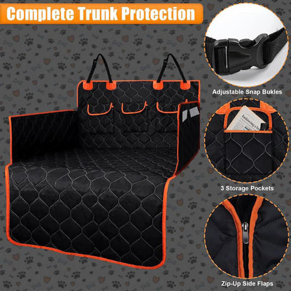 💎 50% OFF! 💎 Universal Fit Pet Car Seat Cover – Waterproof, 4-Layer Scratch-Resistant & Non-Slip for Dogs & Cats 🐾🚗