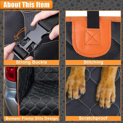 💎 50% OFF! 💎 Universal Fit Pet Car Seat Cover – Waterproof, 4-Layer Scratch-Resistant & Non-Slip for Dogs & Cats 🐾🚗
