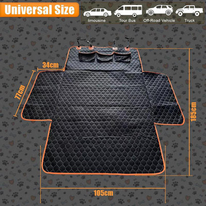 💎 50% OFF! 💎 Universal Fit Pet Car Seat Cover – Waterproof, 4-Layer Scratch-Resistant & Non-Slip for Dogs & Cats 🐾🚗