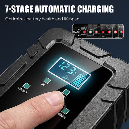 ⚡ 1.5A 6V/12V Automatic Battery Charger – Fast, Safe & Reliable Charging 🔋✨