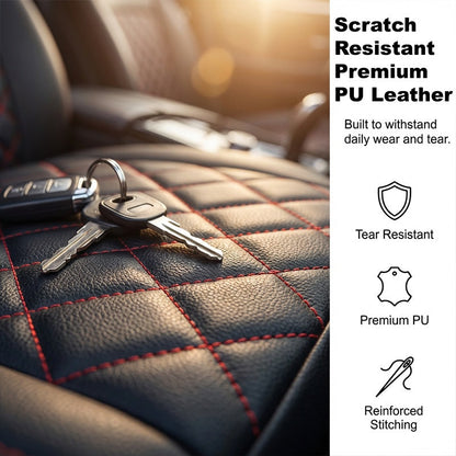🔥2026 New Arrival🔥Sleek PU Leather Car Seat Cushion – All-Season Protection & Stylish Upgrade