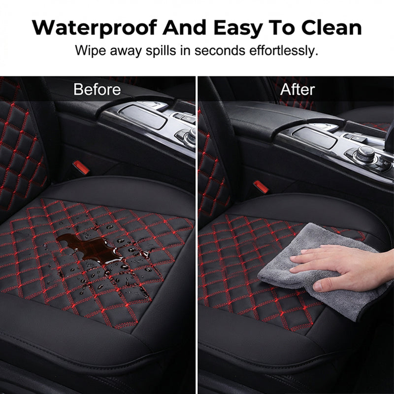 🔥2026 New Arrival🔥Sleek PU Leather Car Seat Cushion – All-Season Protection & Stylish Upgrade