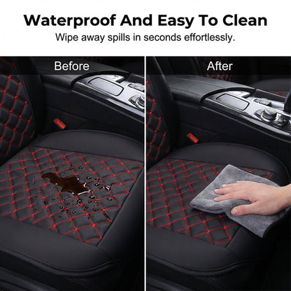 🔥2026 New Arrival🔥Sleek PU Leather Car Seat Cushion – All-Season Protection & Stylish Upgrade