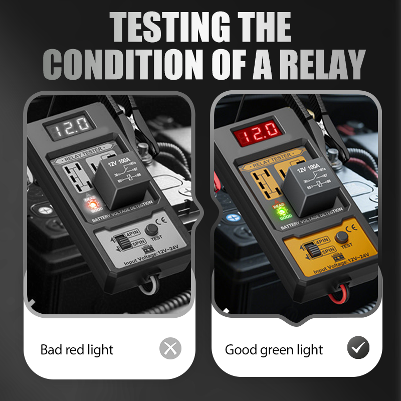 🥳2026 HOT SALE🥳💞50K+ SOLD!💥🔧⚡ 50% OFF! Automotive Relay Voltage Tester – Instant digital readout, compatible with 4/5-pin relays. Industrial silicone clips ensure safe, stable connection. A must-have for DIY diagnostics. 🛠️✅