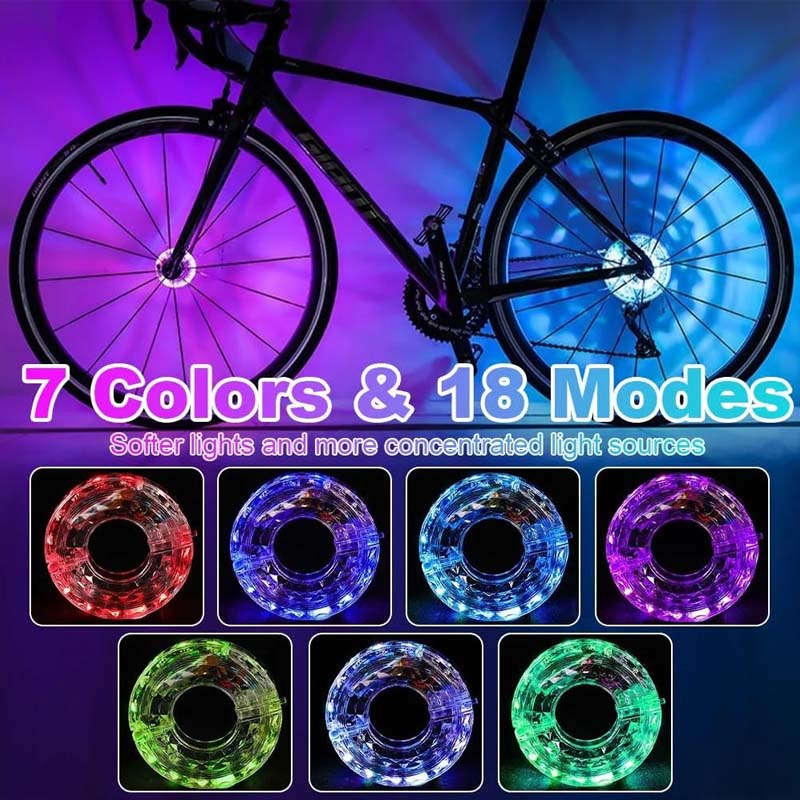 LED Cycling Wheel Hub Light for Night Riding