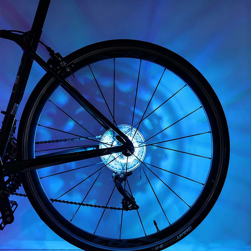 LED Cycling Wheel Hub Light for Night Riding