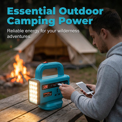📢📢49% OFF !!!⏰Portable Power Inverter with LED Work Light