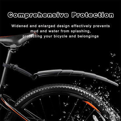 Retractable & Adjustable Bicycle Mudguard Set