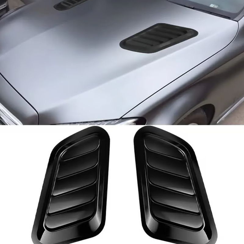 🚗 50% OFF NOW! 💨 Universal Car Hood Vent Decoration – ABS Material, Easy Adhesive Installation & Multiple Finishes 🔧