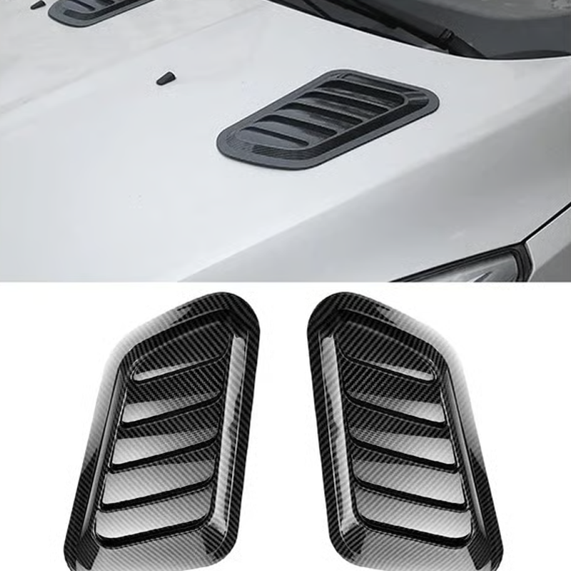 🚗 50% OFF NOW! 💨 Universal Car Hood Vent Decoration – ABS Material, Easy Adhesive Installation & Multiple Finishes 🔧