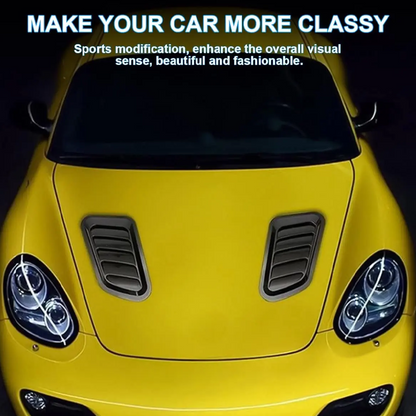 🚗 50% OFF NOW! 💨 Universal Car Hood Vent Decoration – ABS Material, Easy Adhesive Installation & Multiple Finishes 🔧