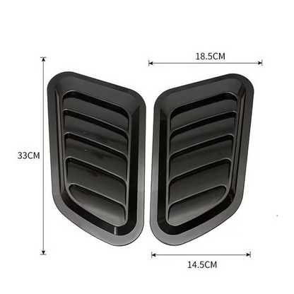 🚗 50% OFF NOW! 💨 Universal Car Hood Vent Decoration – ABS Material, Easy Adhesive Installation & Multiple Finishes 🔧