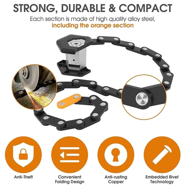 Folding Lock for Electric Bike and Mountain Bike