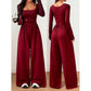 ✨ Flattering Everyday Style | Women's Button-Front Pleated Midi Dress